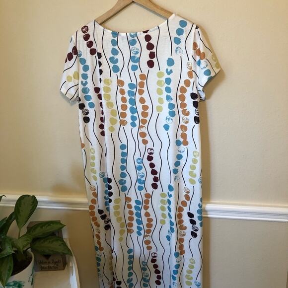 NWT Bohemian Print Casual Maxi Dress Oversized - Picture 2 of 9